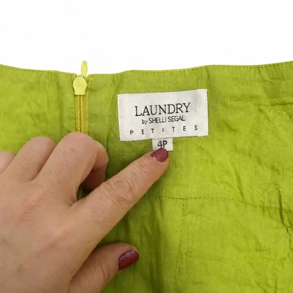 Laundry By Shelli Segal Floral Mini Dress - Green, Yellow, Purple - Picture 6 of 6